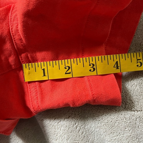 Gap 4" High Rise Shorts Orange Coral Cotton Spsndex Stretch Preppy Size 2 - Picture 10 of 10